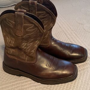 Ariat Brown Leather Cowboy Boots